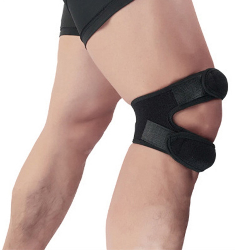 1pc Support Brace Knee Pads Booster Squat Sports Adjustable Leg Wrap Kneecap 