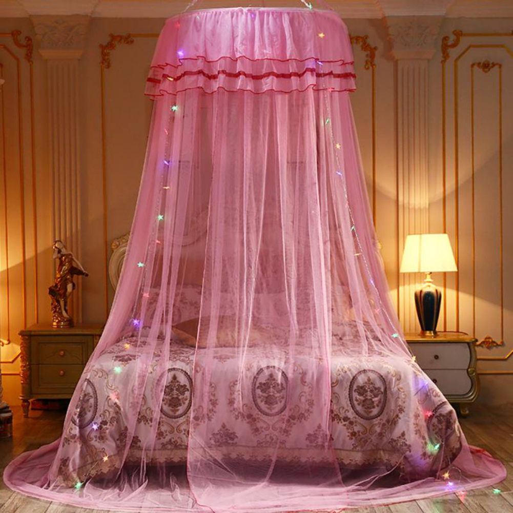 Round Dome Mesh Lace Mosquito Net Bed Canopy Bedding Netting Princess 