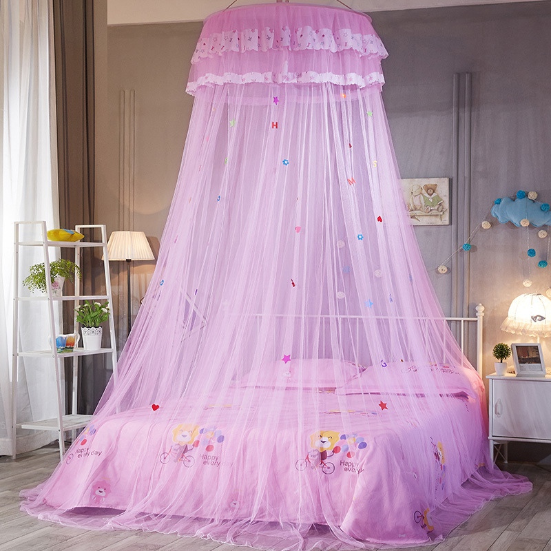 Princess Round Dome Mosquito Lace Canopy Hung Bed Insect Nets Curtain Home Decor 