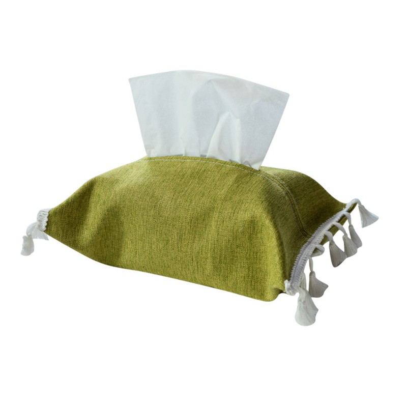 Cotton Linen Tissue Box Napkin Waterproof Storage Bag Car Toilet Paper Bag LP 