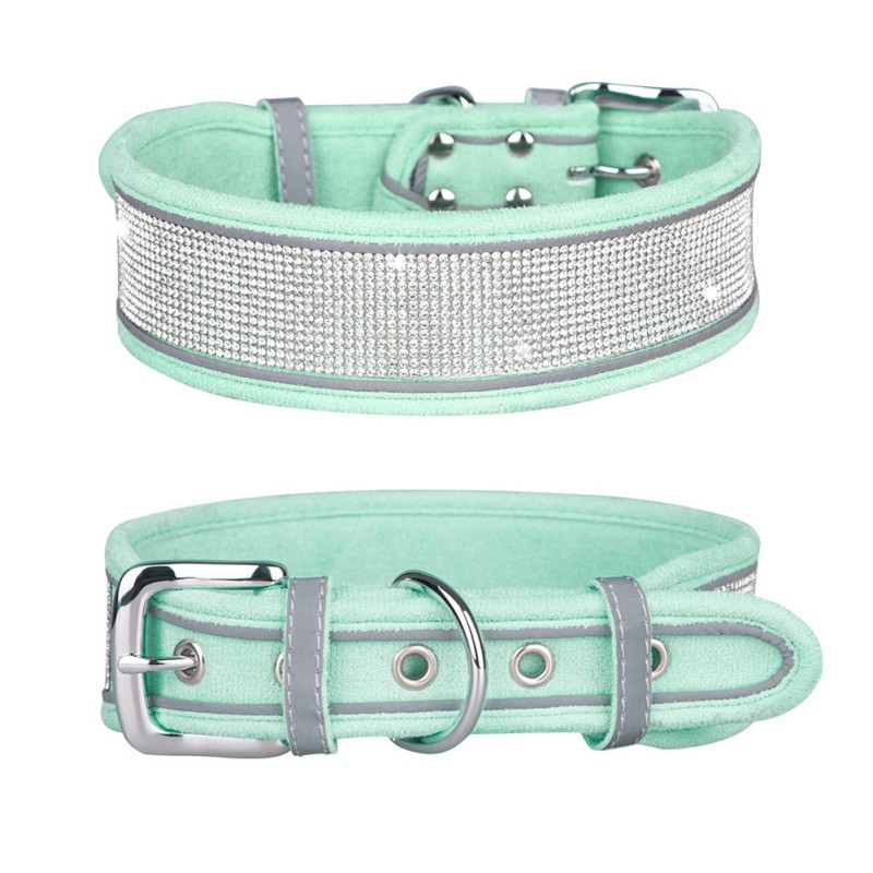 Reflective Dog Collar Safety Nylon Collars for Dogs Puppy with Buckle S M L